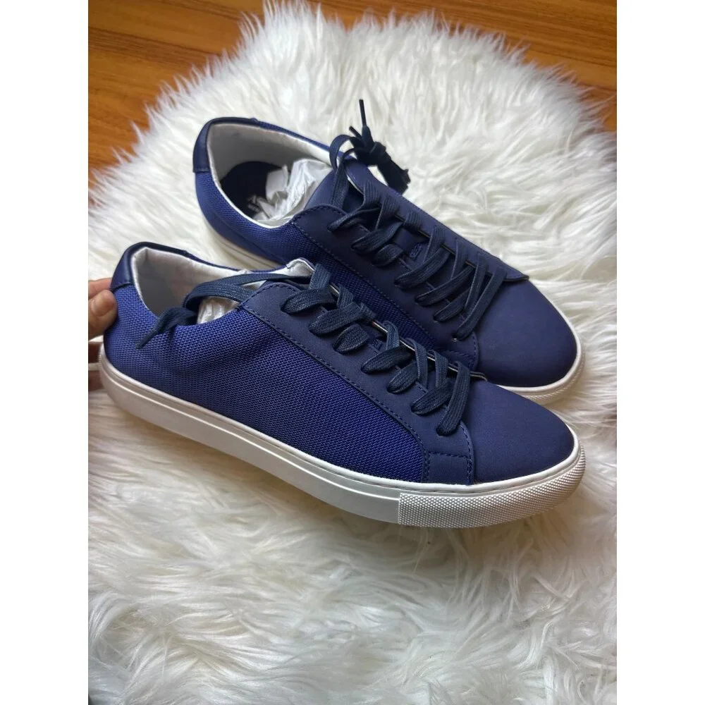 Alfani Grayson Shoes Mens 10.5 Blue Preppy Resort Travel Casual Office Athleisur